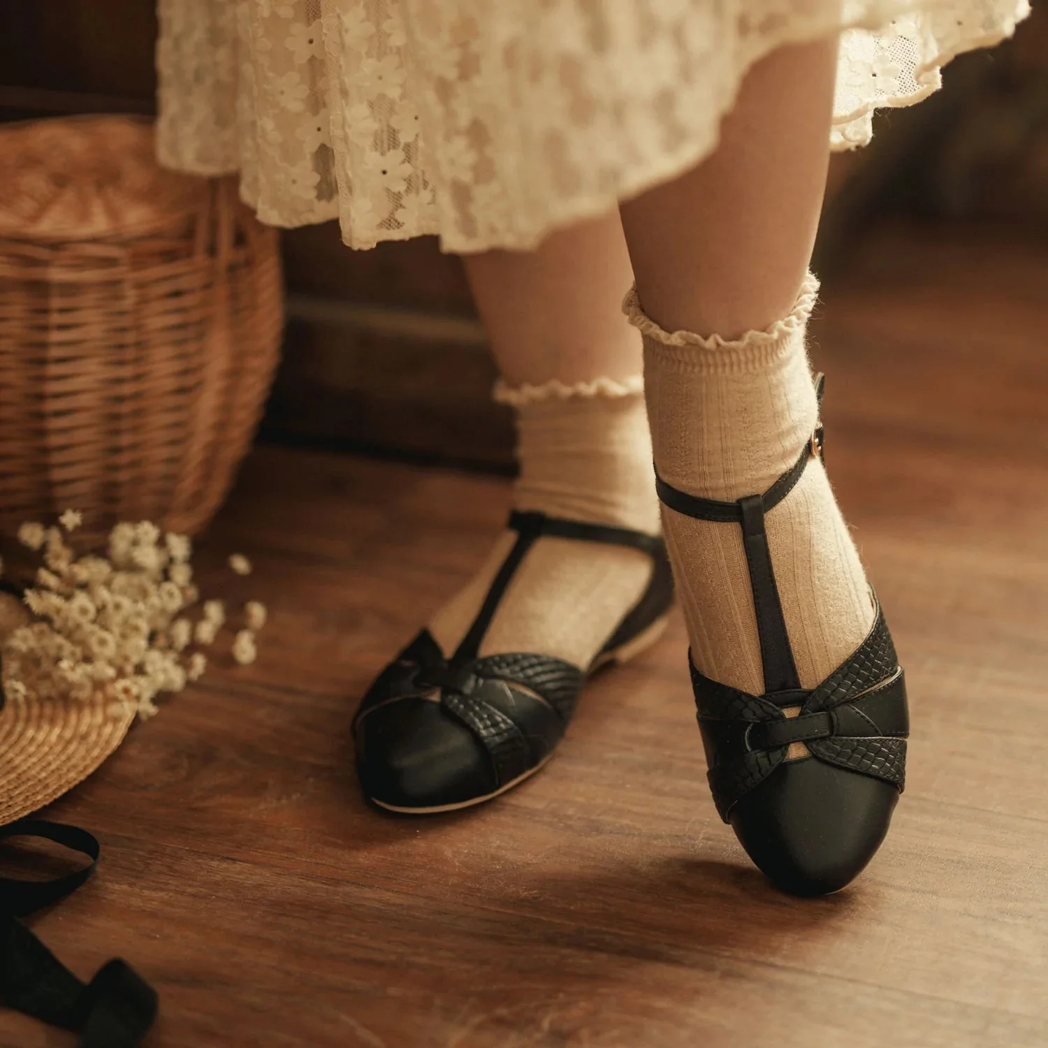 Peta Leather Flats