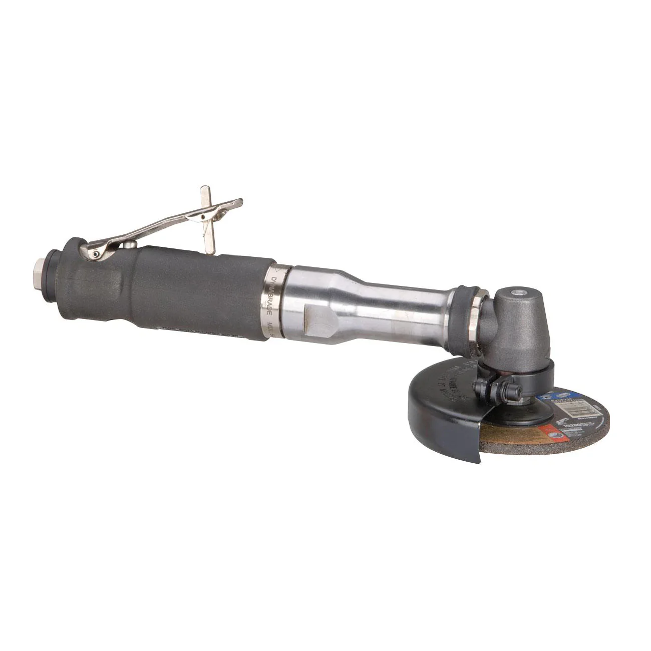 Dynabrade 54793  ~  4 Inch Diameter Extended Right Angle Type 27 Depressed Center Wheel Grinder .7 Hp 13500 Rpm Steel