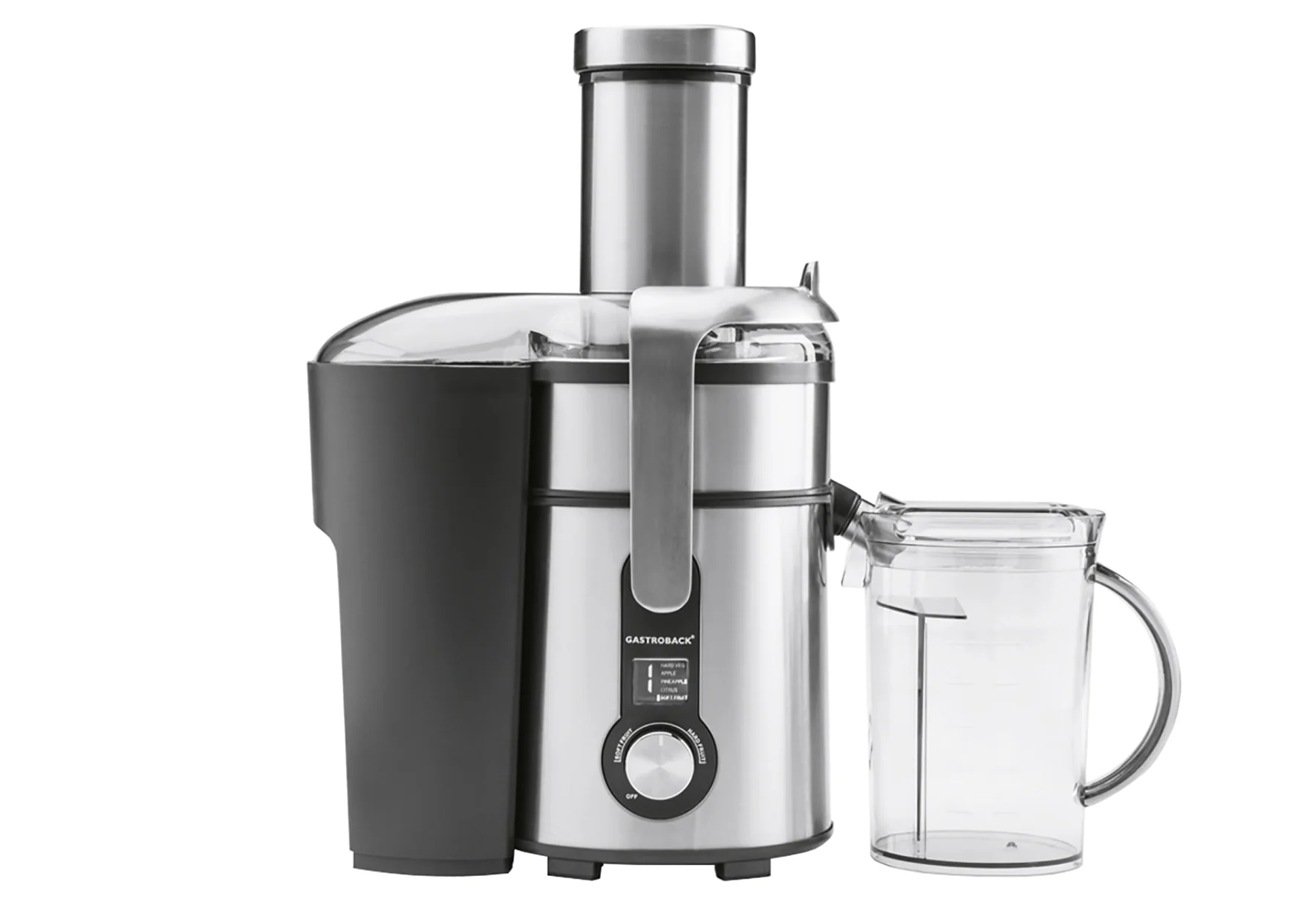 2025 Estrattore di succo 1,2 l 1300 Watt acciaio inox/nero