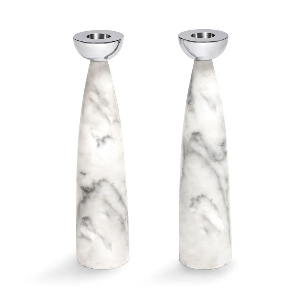 Coluna Candle Holders, Silver