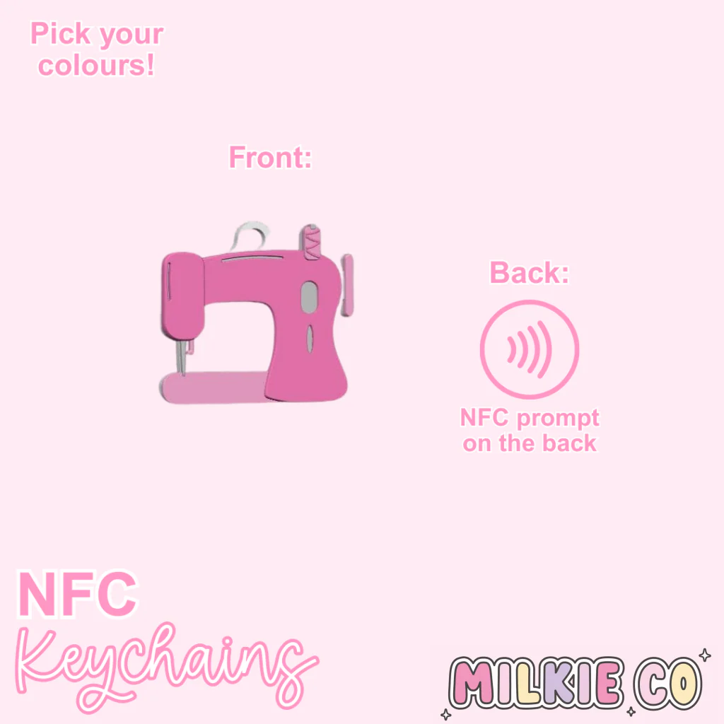 Sewing Machine NFC Keychain