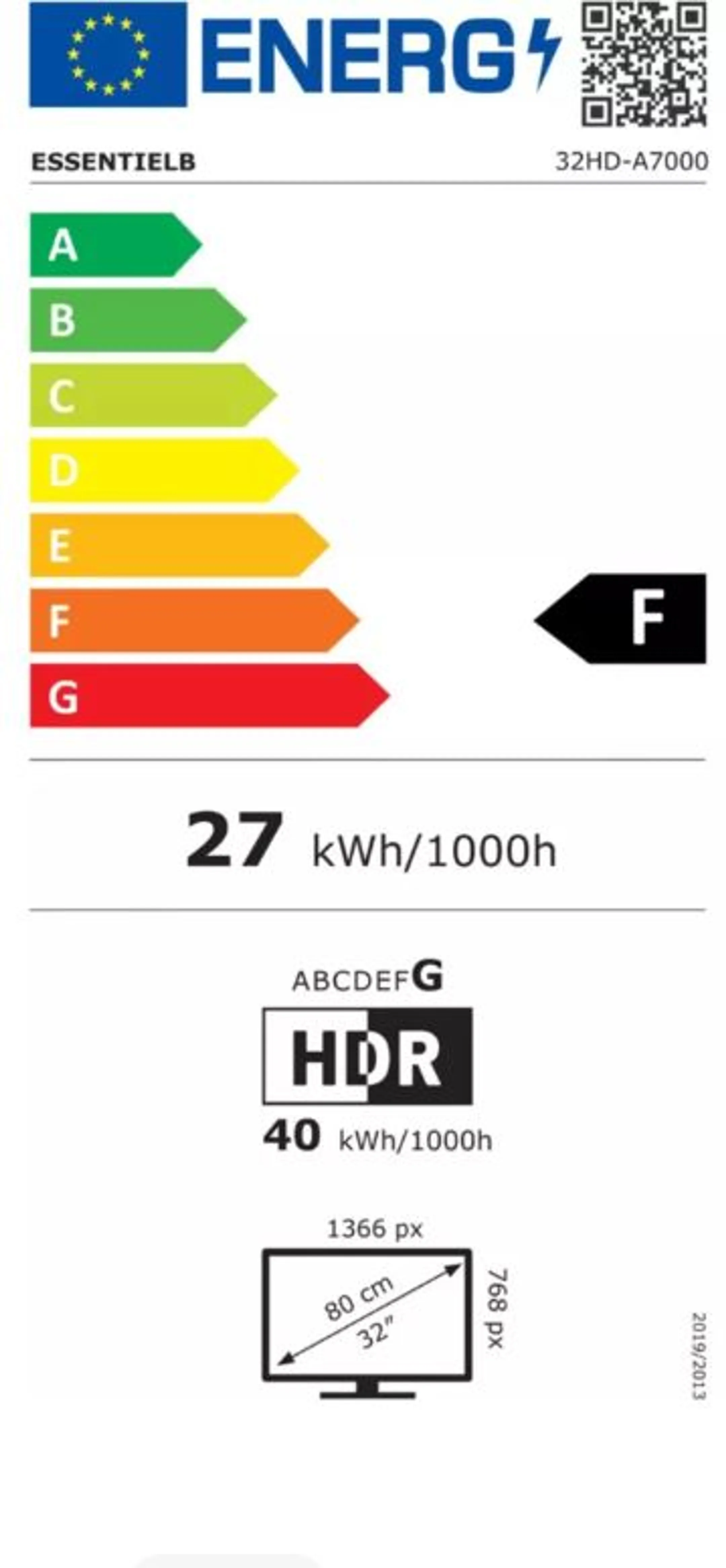 Essentiel-B Android LED TV HD 32HD-A7000 - 32 inch