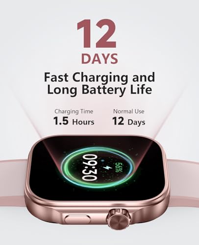 Smartwatch per Donne Con Display AMOLED da 1,99", Impermeabile 3ATM, Monitora Pressione Sanguigna, Frequenza Cardiaca, Ossigeno Nel Sangue E Sonno. Smart Watch Compatibile Con Android E Ios : Elettronica