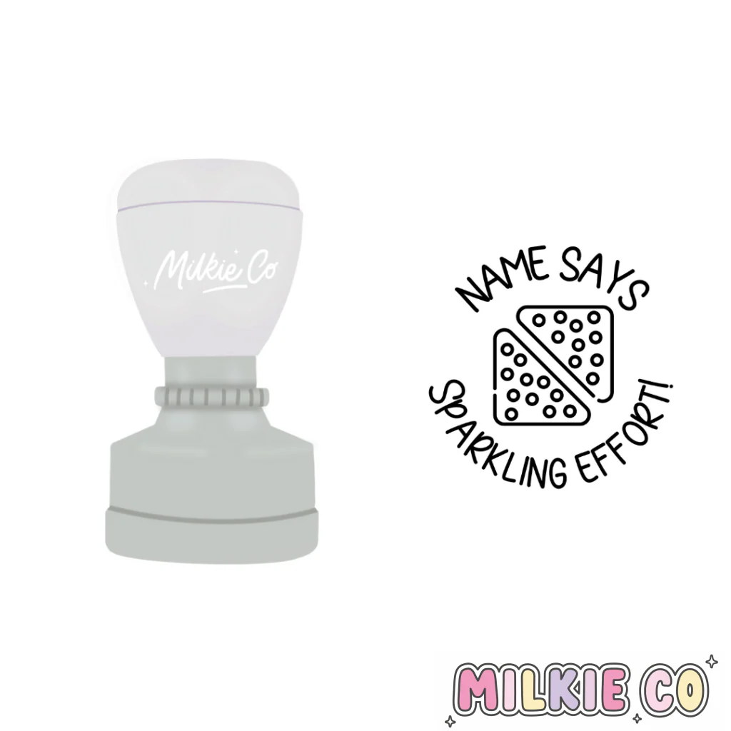 'Sparkling effort!' Stamp