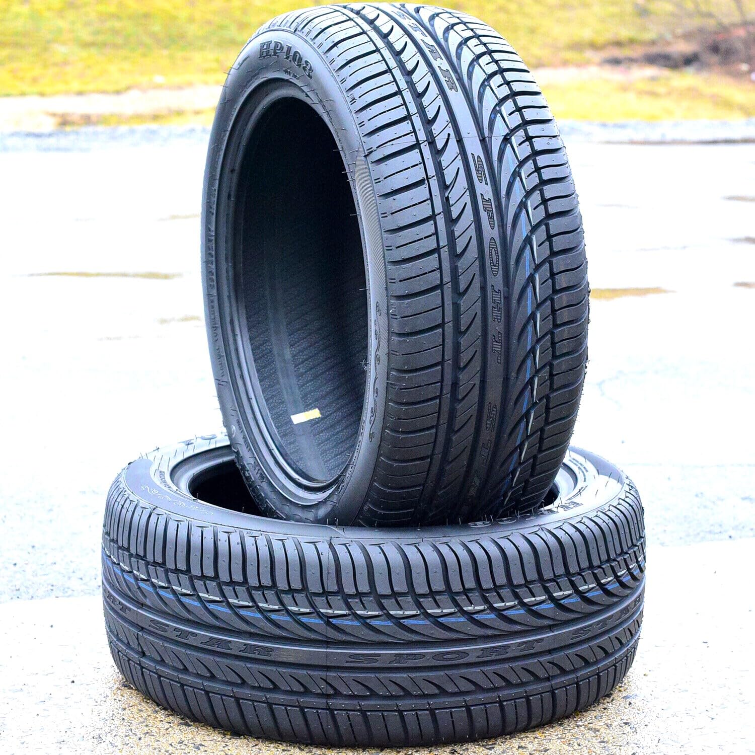 2025 Set di 2 (DUE) pneumatici radiali ad alte prestazioni per autovetture Fullway HP108 per tutte le stagioni-225/50R17 225/50ZR17 225/50/17 225/50-17 98W Load Range XL a 4 strati BSW Black Side Wall UTQG 380AA