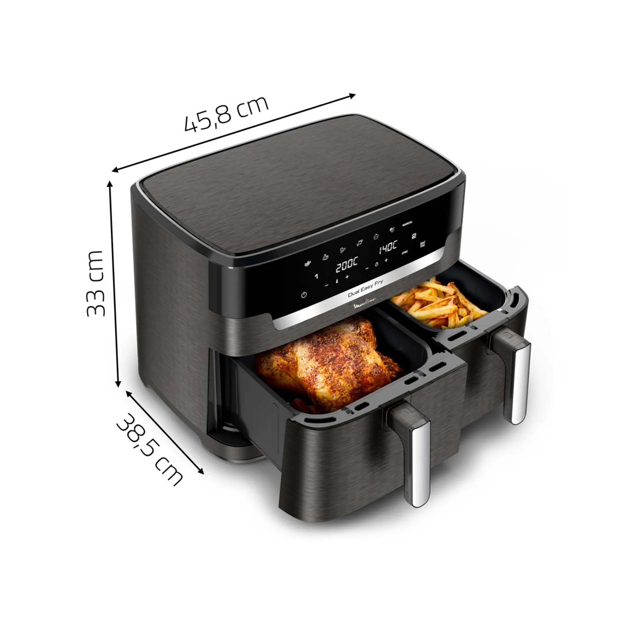 Moulinex Airfryer Dual Easy Fry XXL EZ942HF0