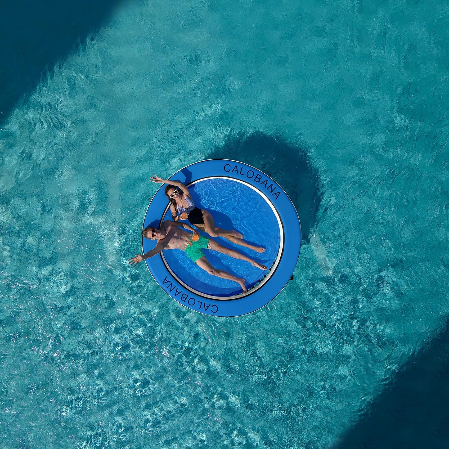 Round Floating Ring Hammock - Heavy Duty Inflatable Raft