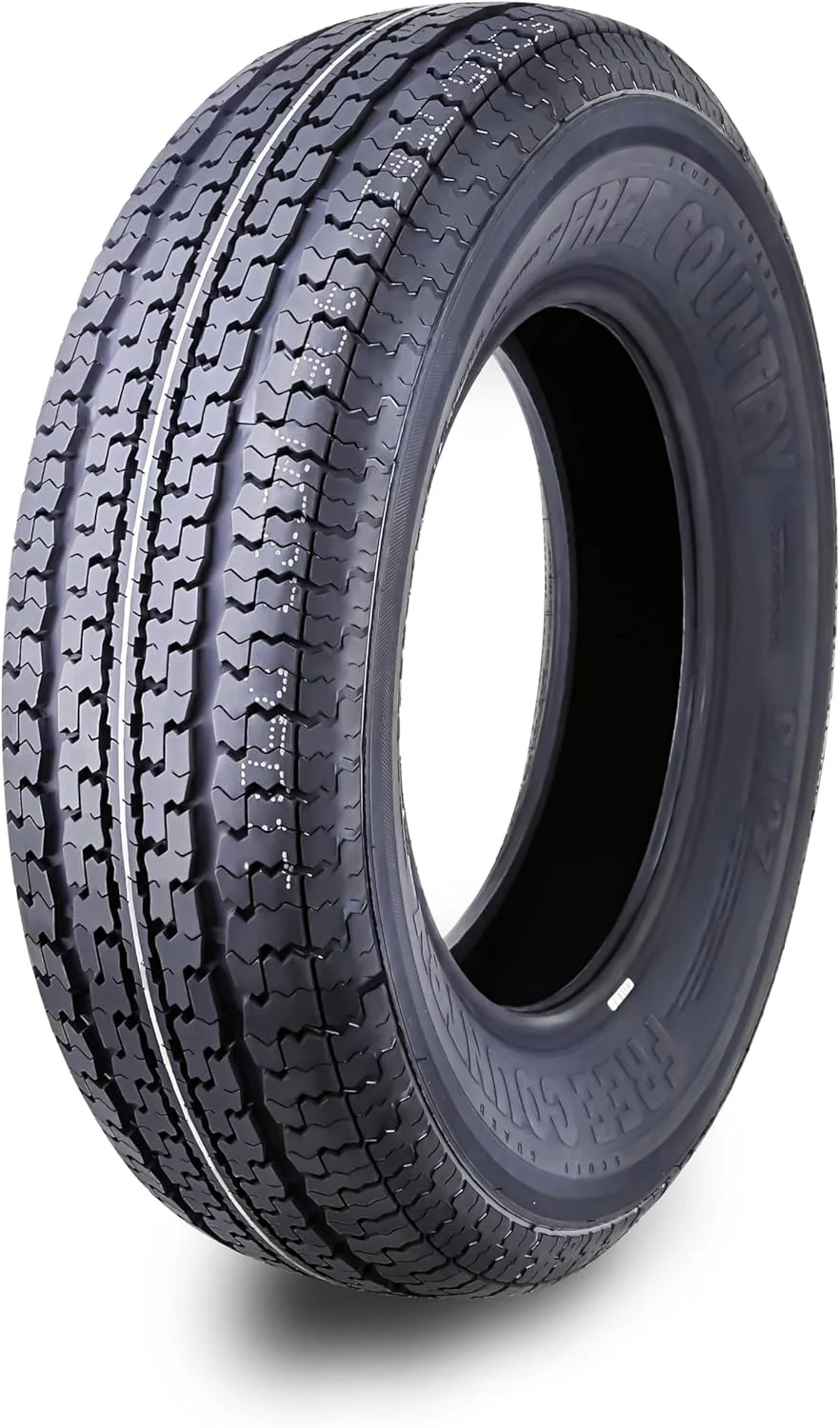 Set of 4 heavy-duty trailer tires ST205/75R15 205 75 15 10-ply, load class E, steel-belted radial tires with abrasion protection