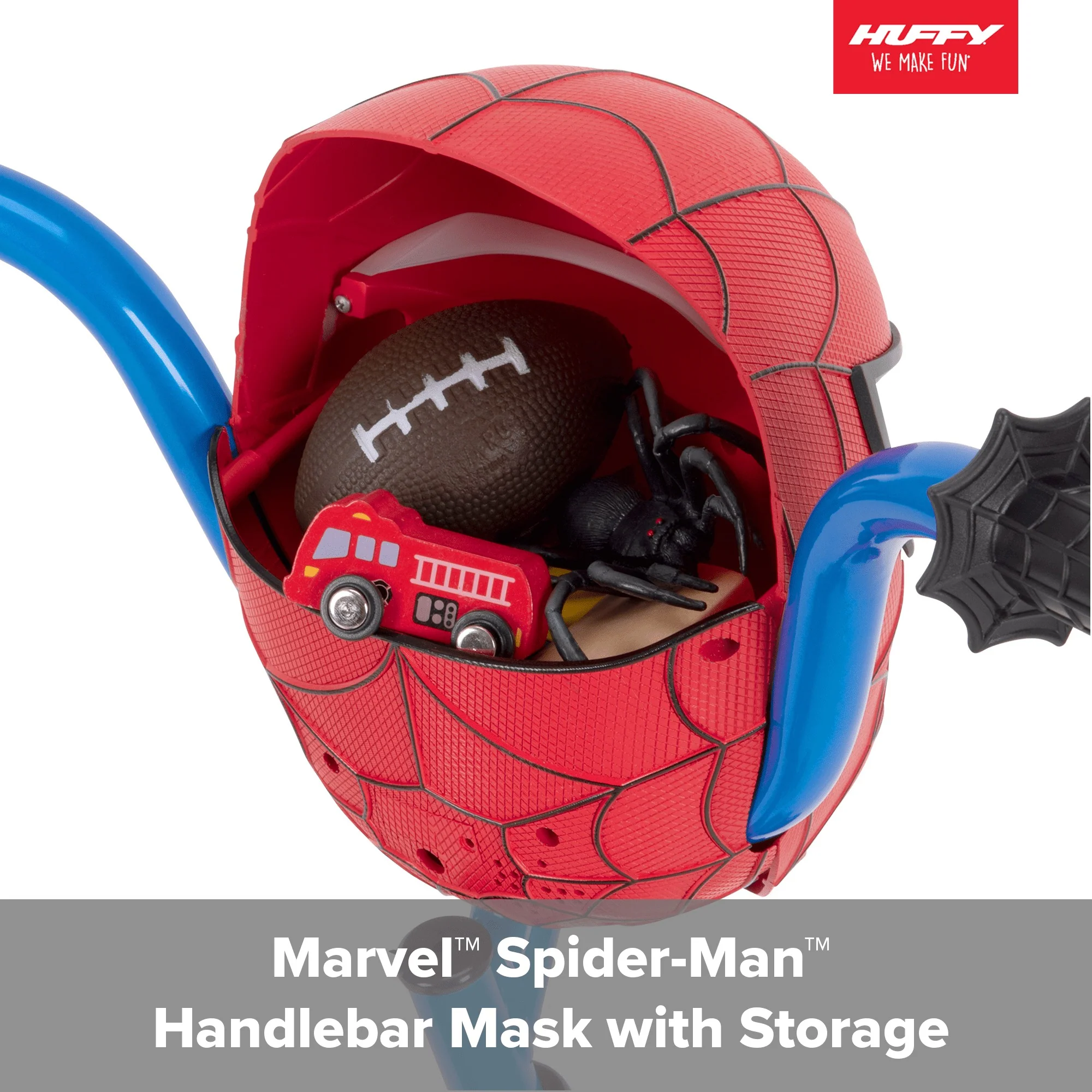Huffy Marvel Spider-Man 12″ children's bicycle with training wheels, steel frame, ages 3-5
