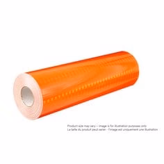 3M 3930-3934-4X50  ~  High intensity Grade Prismatic Reflective Sheeting 3934 Orange 4 in x 50 Yards