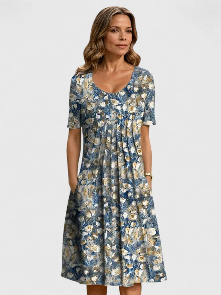 Women��s Elegant Dress Flattering Waist with Flowing Silhouette
