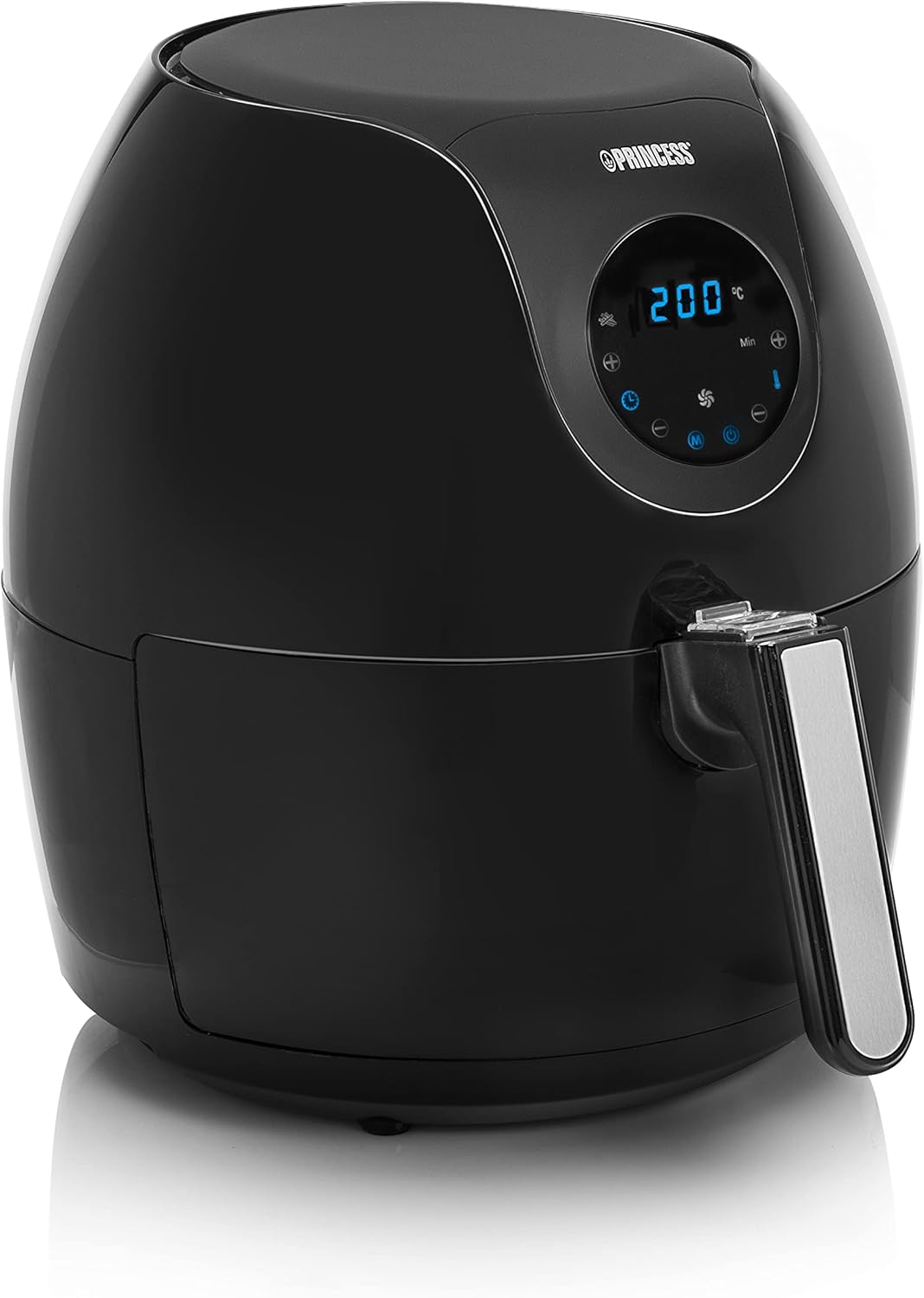 Princess Deluxe Oven Air Fryer - 11L - 1800W - Digital Touch Screen - 10 Preset Programs - Poultry and Basket Included - Stainless Steel - 182075