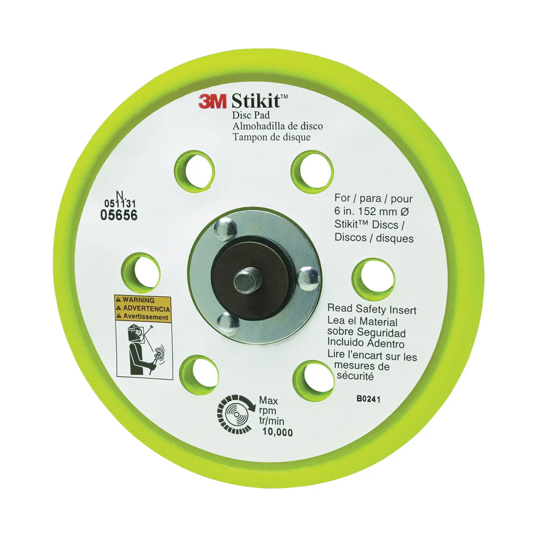 3M 05656  ~  Backup Pads Stikit 0 Low Profile 6x6