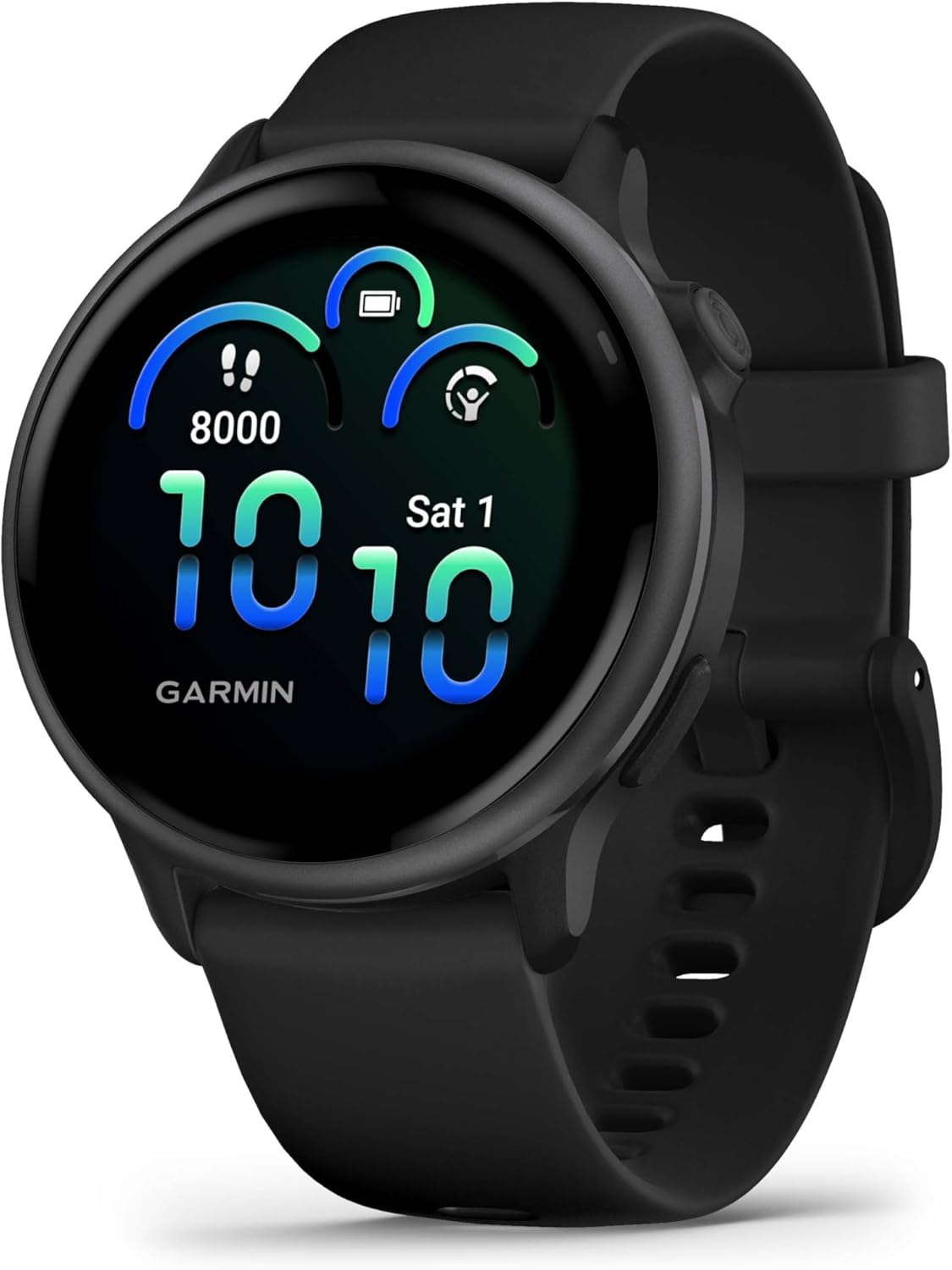 vívoactive 6 AMOLED Smartwatch 1.2 Inch (2000 nit), 42 mm Case, Music, Pay, +80 Sports, GPS, Cardio, Coach, Running Dynamics, App Mobility, 11 Days Autonomy (Black & Slate)