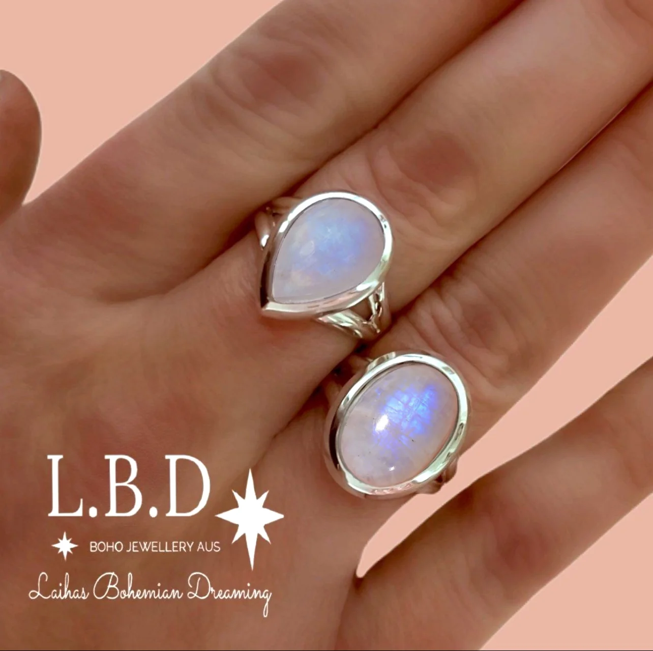 Laihas Classic Chic Raindrop Moonstone Ring