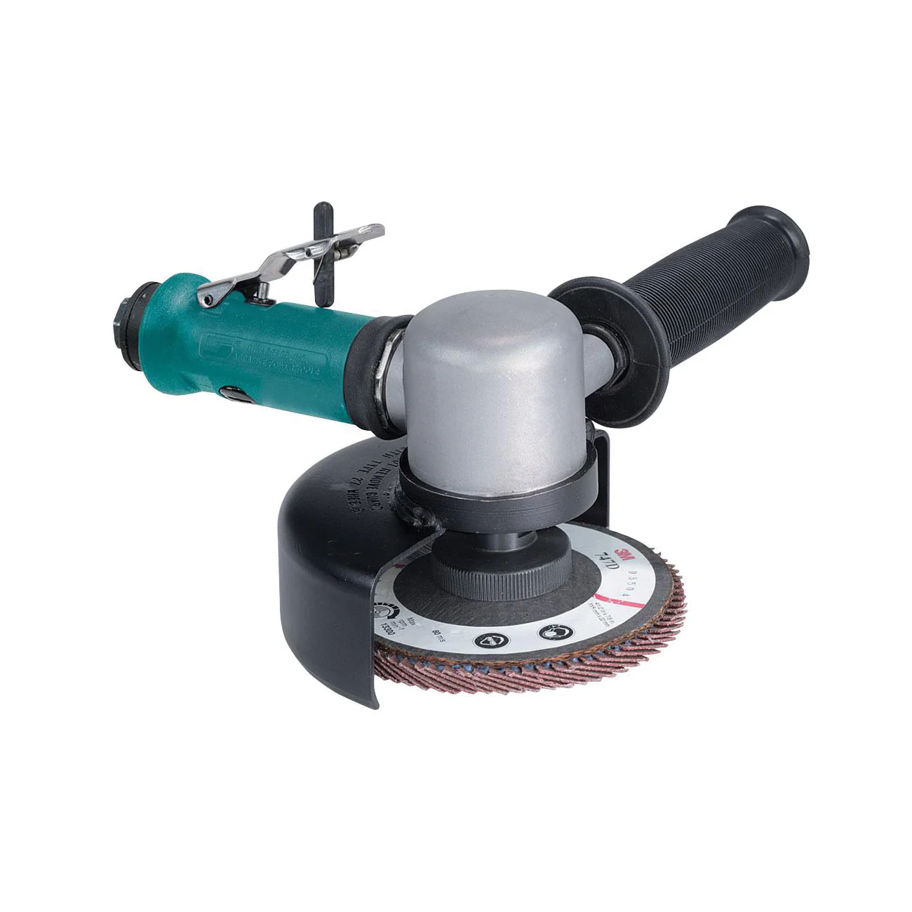 Dynabrade 52516  ~  4-1/2 Inch Diameter Right Angle Disc Sander .55 Hp 15000 Rpm Gearless Rear Exhaust 5/8 11 Inch Female Pad