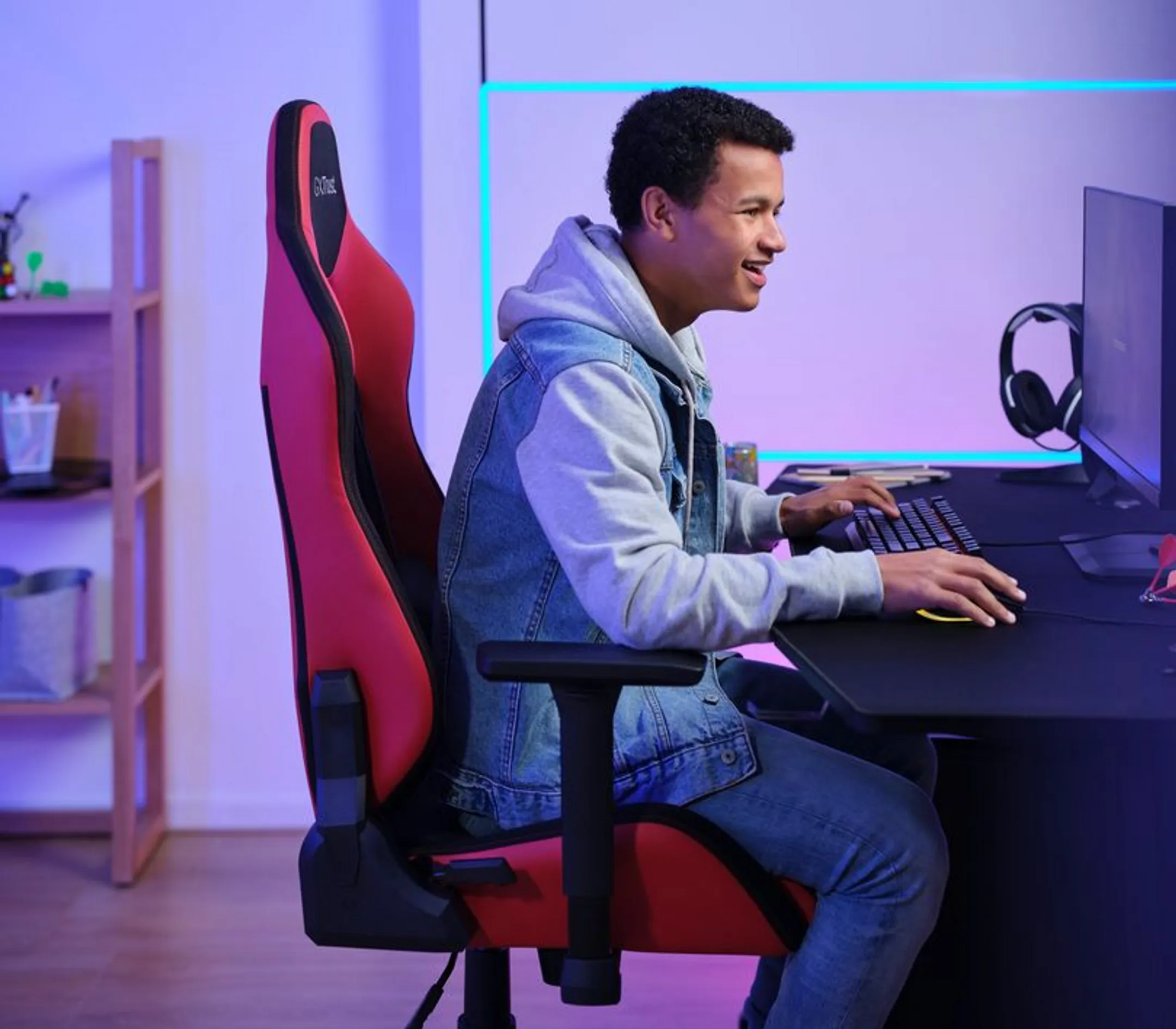 Trust GXT 714R Ruya Gaming Stoel - Rood