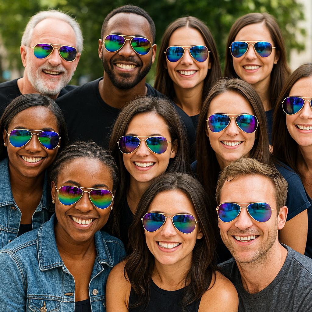 Mirrored Colored Premium Reflective Aviators Sunglasses 7131