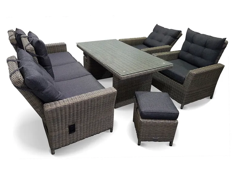 Alu-Luxus Dining-Set »Asti«, 6-teilig