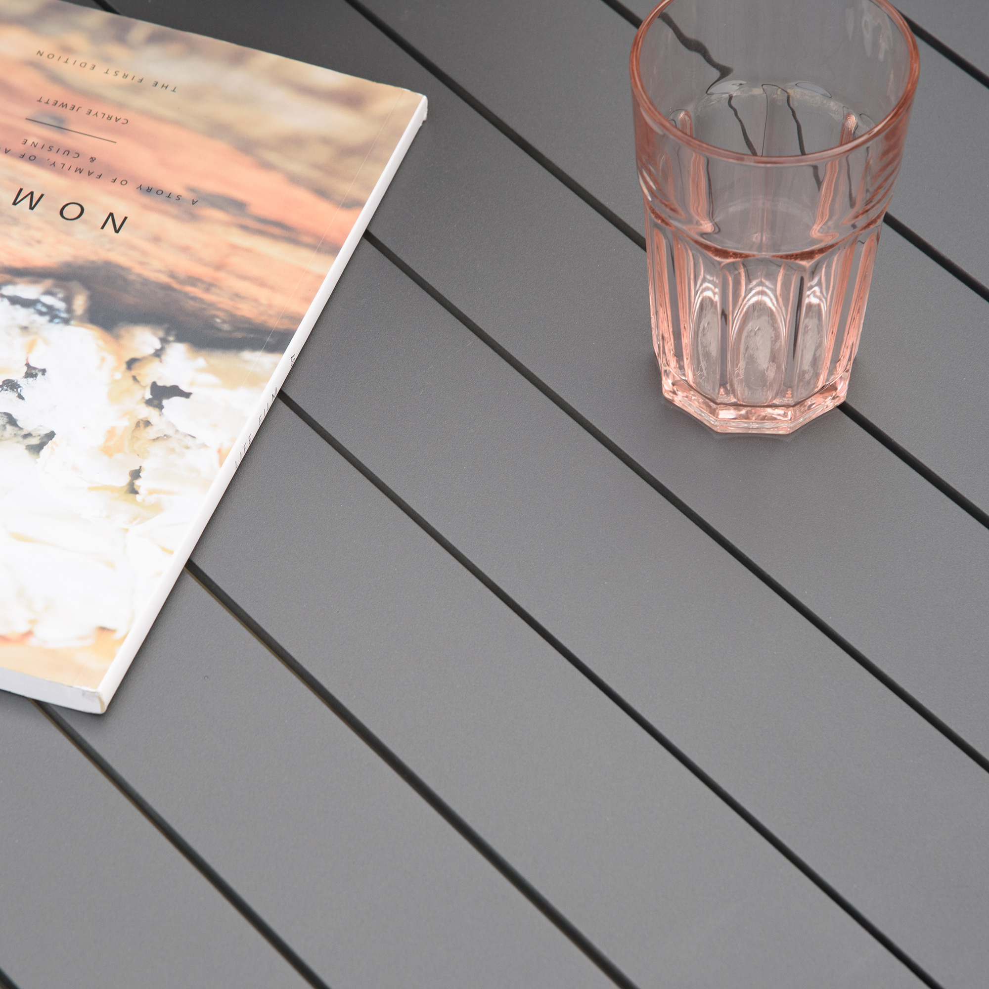 Outsunny zitgroep 7 stuks. Eetkamerset met kussens Tuinmeubelset aluminium kunststof