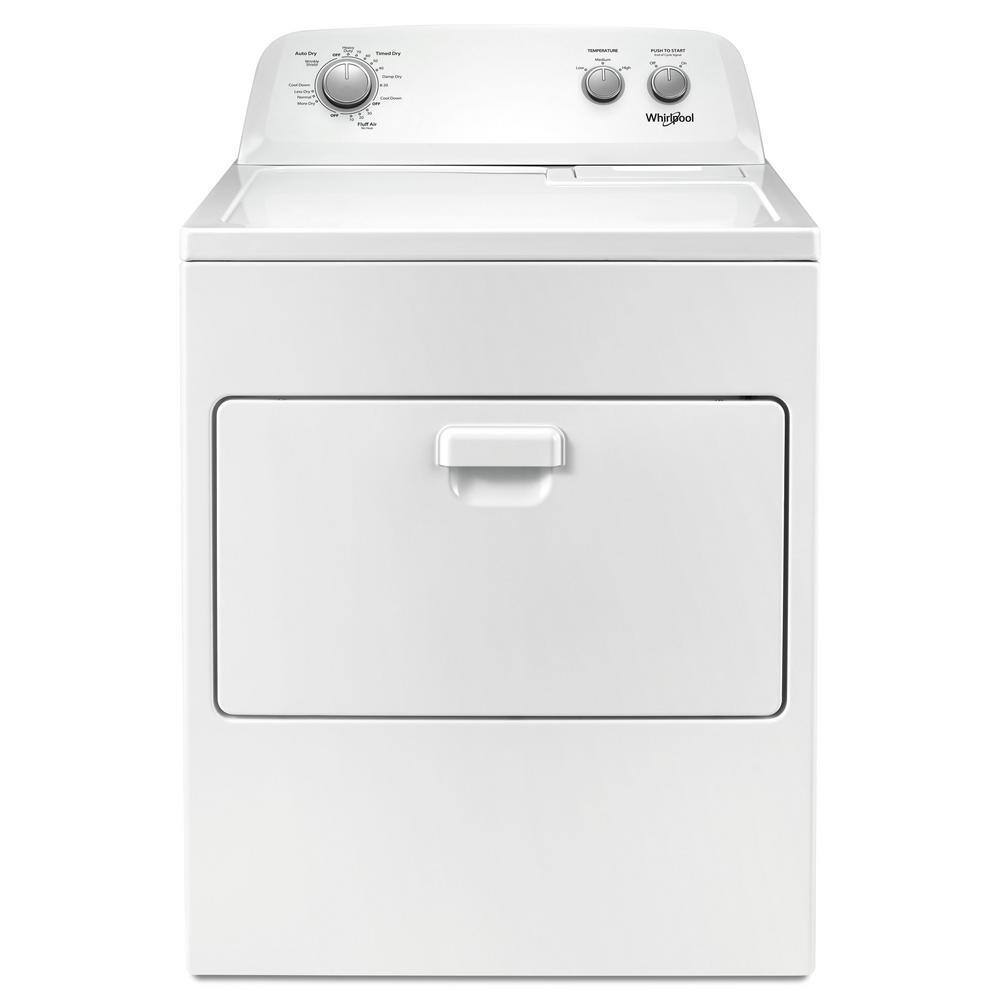 2025 Whirlpool 7.0 cu. ft. Electric Dryer, AutoDryTM System, Wrinkle ShieldTM, White