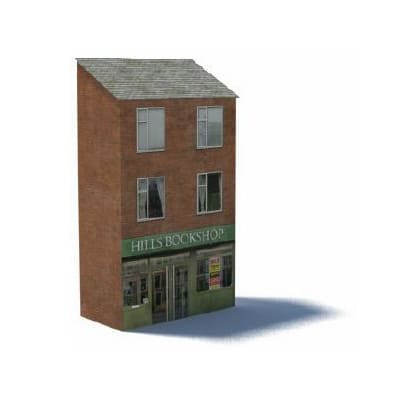 Background Terrace Shop (red brick, 4 windows, 3 levels)
