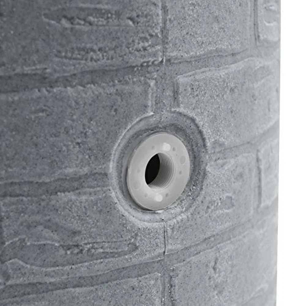 Good Ideas IMP-D50-DAR Impressions Downton Rain Saver Rain Barrel, 50 Gallon, Dark Granite