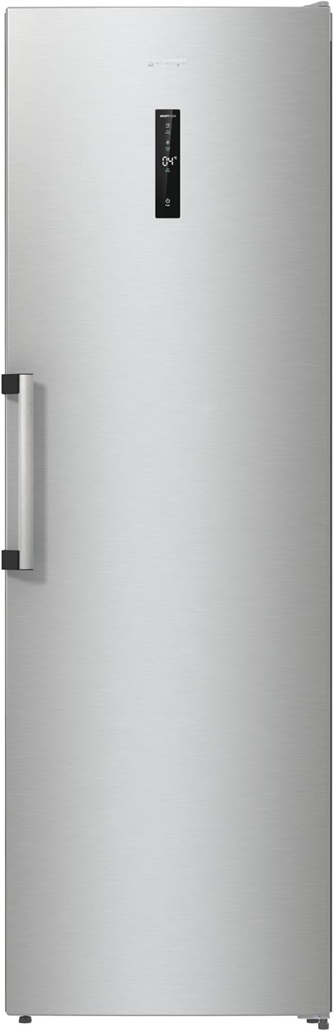 Gorenje R 619 DAXL6 Kühlschrank/AdaptTech/FreshZone/Schnellkühlfunktion/Umluft-Kühlsystem/LED Display / 398l / 185cm / EEK D/Edelstahl