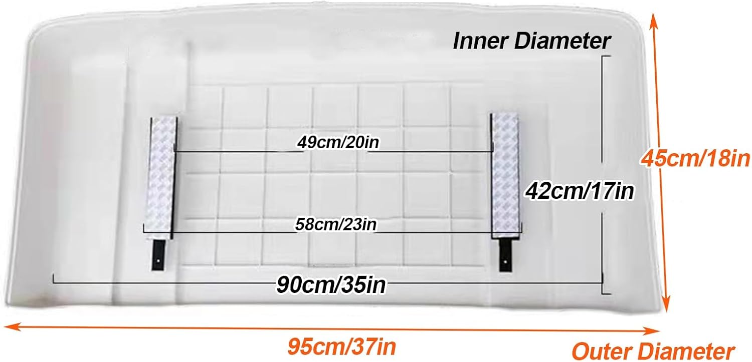 Abdeckung für Outdoor-Klimaanlagen, universal, wasserdicht, AC-Abdeckung für Mini-Split-Wärmepumpe, Monoblock-Design mit Spanngurten, passend für Kondensator und Kompressor (94 x 45,7 cm)