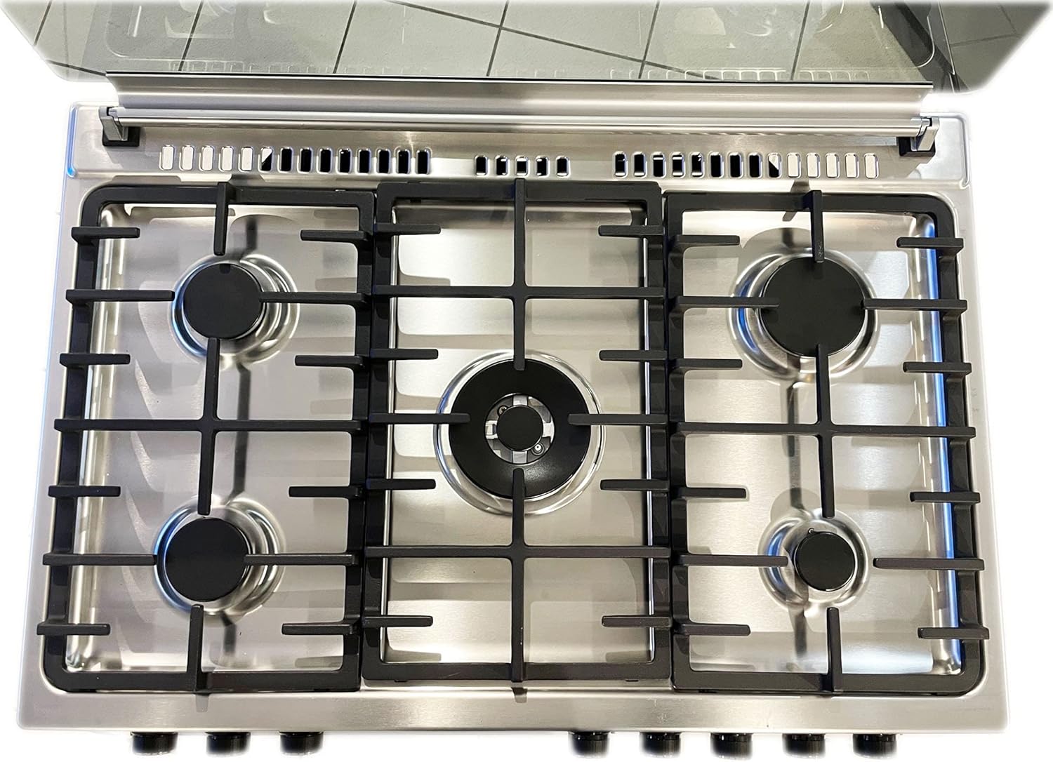 Cucina da 90x60 Lar.El forno a GAS con vano porta bombola 5 fuochi acc. elettrica