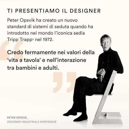 Stokke, sedia Tripp Trapp, rosa, regolabile, evolutiva, per neonati, bambini e adulti, pratica, comoda ed ergonomica, design senza tempo : Prima infanzia