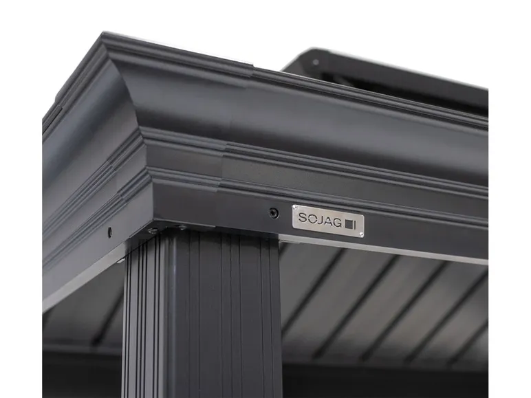 SOJAG Canada Pavillon »Messina«, aus Aluminium und Stahl, mit Seitenablagen u. Rauchablass