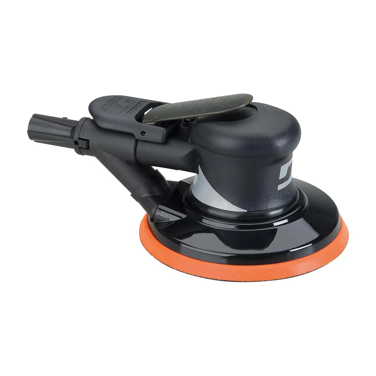 Dynabrade Silver Supreme 56862  ~  6 Inch Diameter Self-Generated Vacuum Dynorbital Supreme Random Orbital Sander .28 Hp 12000 Rpm 3/32 Inch Diameter Orbit Rear Exhaust