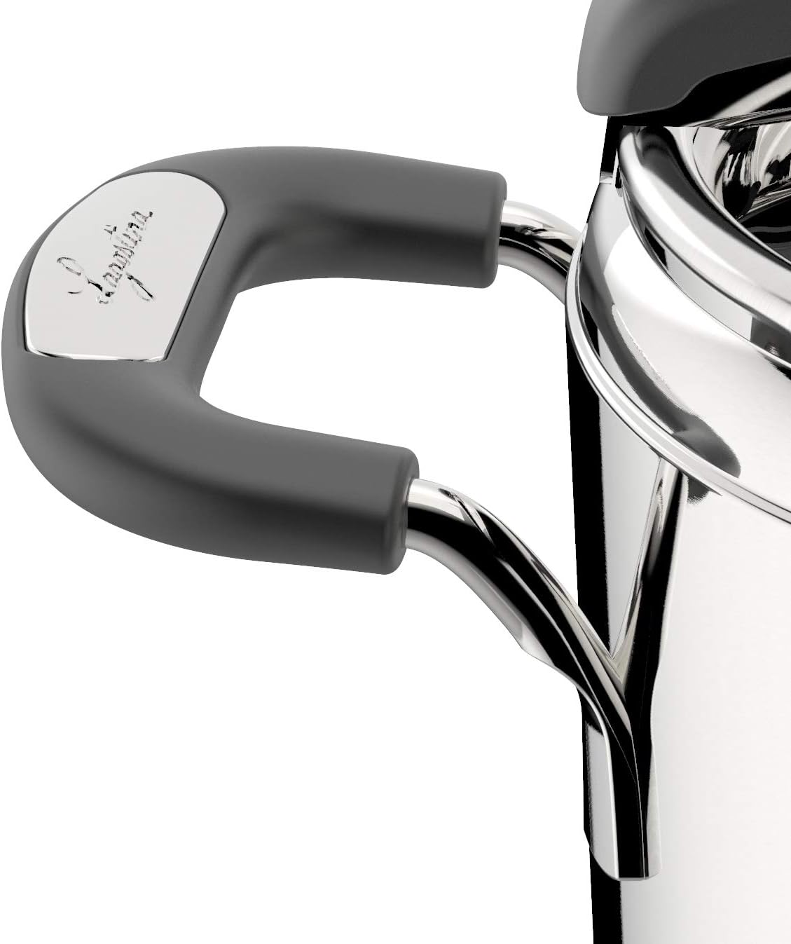 Lagostina Briosa LagoeasyUp Pentola a Pressione in Acciaio Inox 18/10 con Apertura Facile, Fondo Lagofusion e Valvola a Due Pressioni, Pentola a Pressione per Induzione e Gas, Capacità 5L