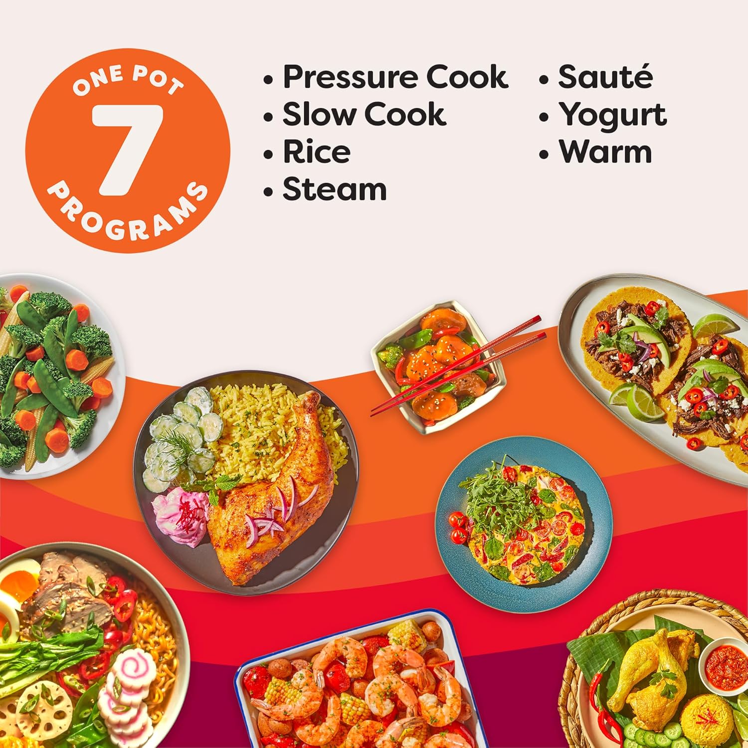 Instant Pot Duo 7-in-1 Electric Pressure Cooker, Slow Cooker, Rice Cooker, Steamer, Saut茅 Pan, Yogurt Maker, Warmer, and Sterilizer