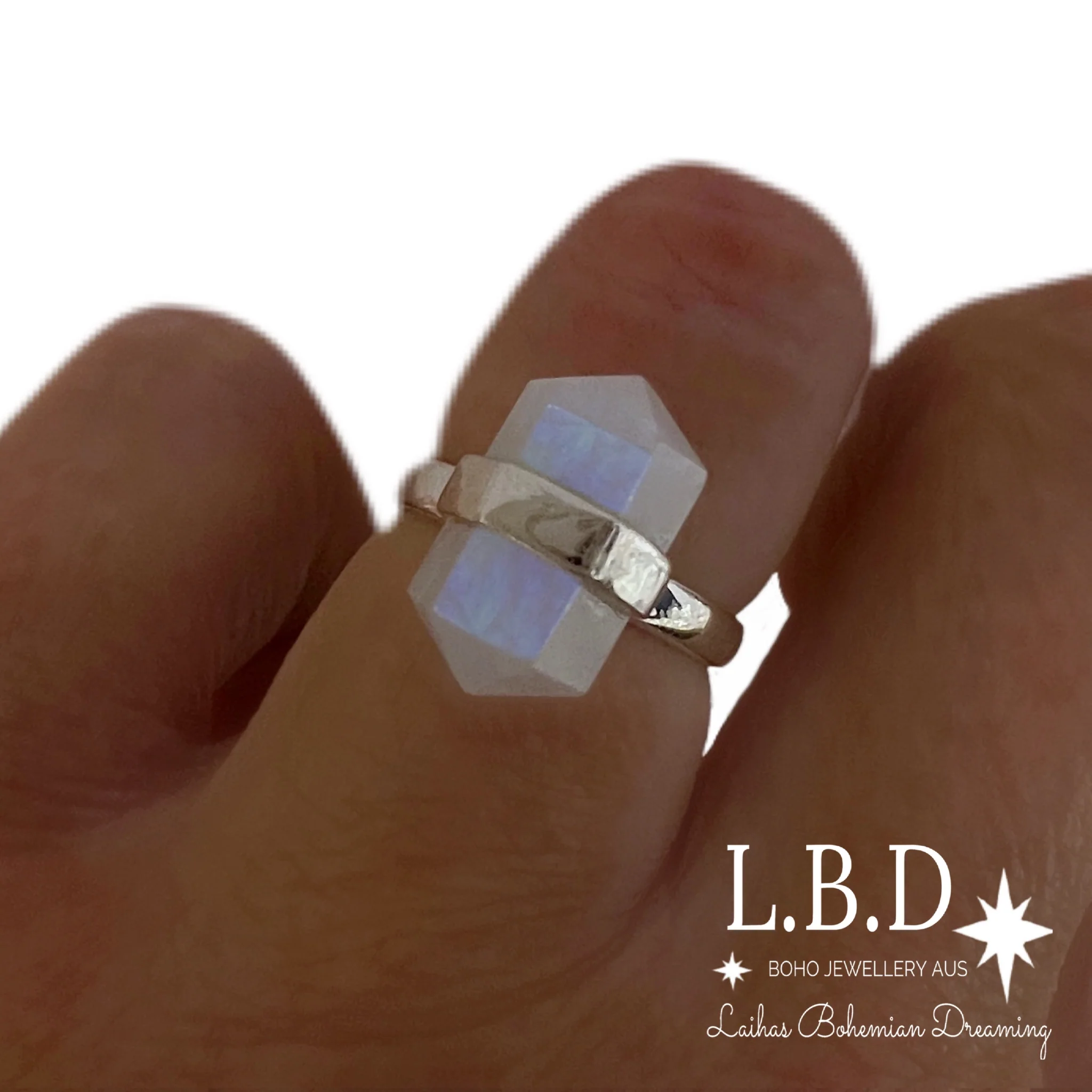 Laihas Crystal Kindness Moonstone Ring