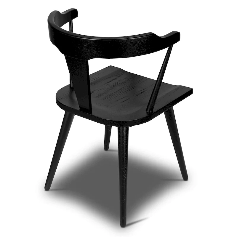 Poly & Bark Enzo Dining Chair - Solid Oak Wood