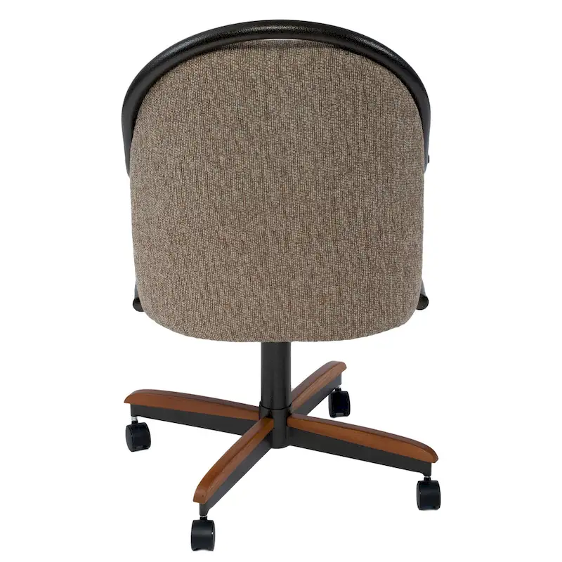 Casual Dining Swivel and Tilt Rolling Dining Chair - 38 Hx221/2 Wx22 D - 38 Hx24 Wx22 D