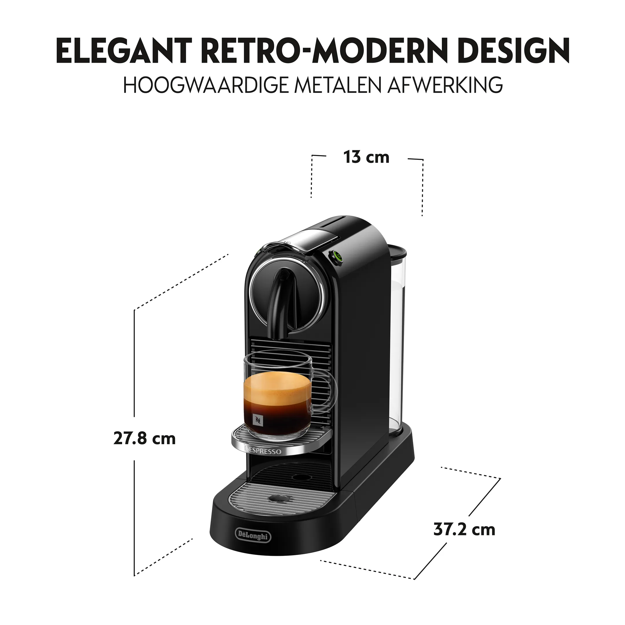 De'Longhi Nespresso Koffiemachine Citiz Black