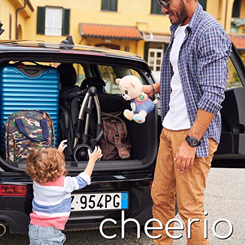 Chicco Cheerio Passeggino Leggero e Compatto da 0 mesi a 15kg (Portata Max 18kg), Passeggino Pieghevole, Posizione Nanna, Chiusura Automatica in 1 Gesto, Capotte Parasole e Parapioggia, Azzurro : Prima infanzia