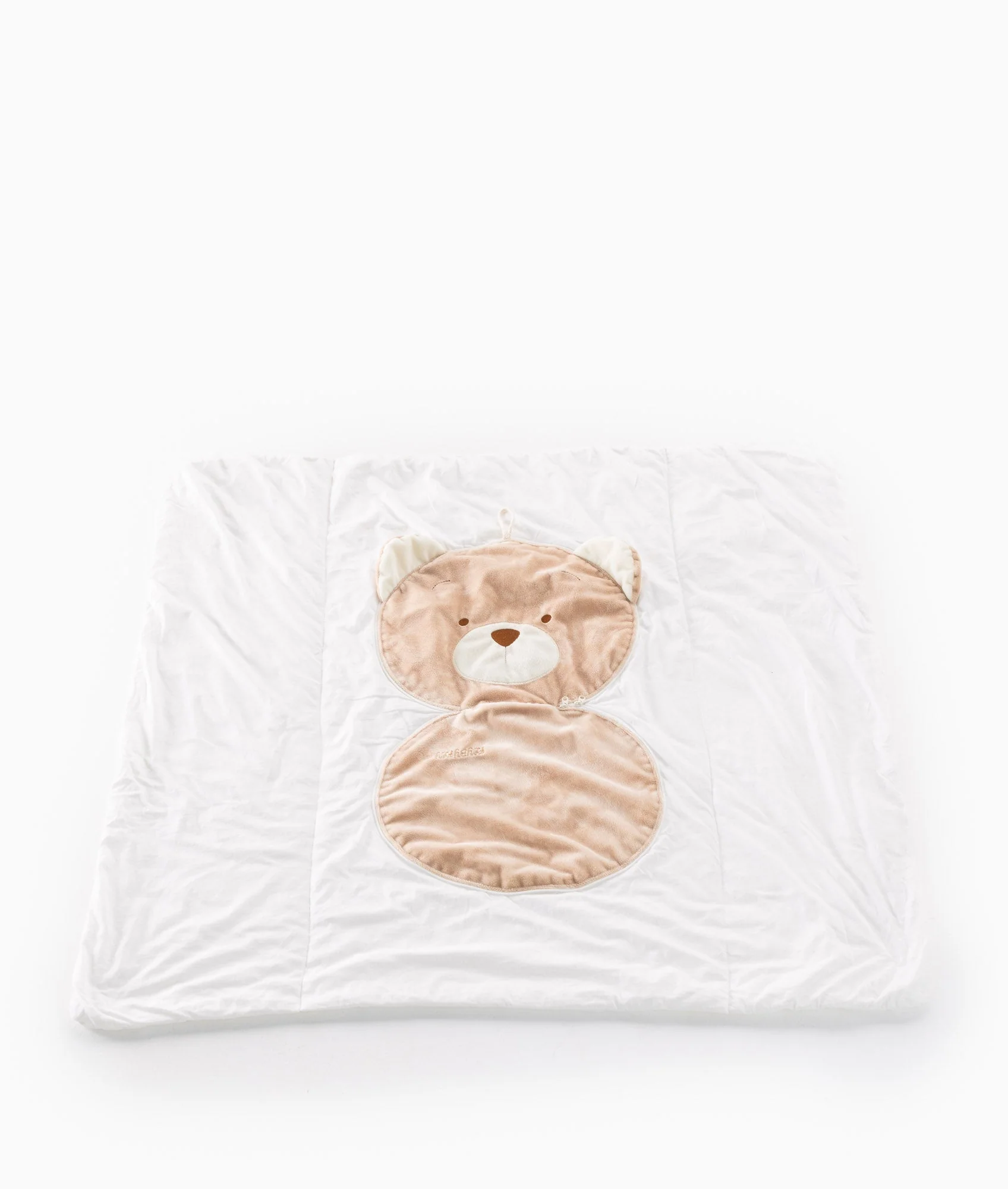 2 in 1 Travel Blanket & Pillow | White & Beige