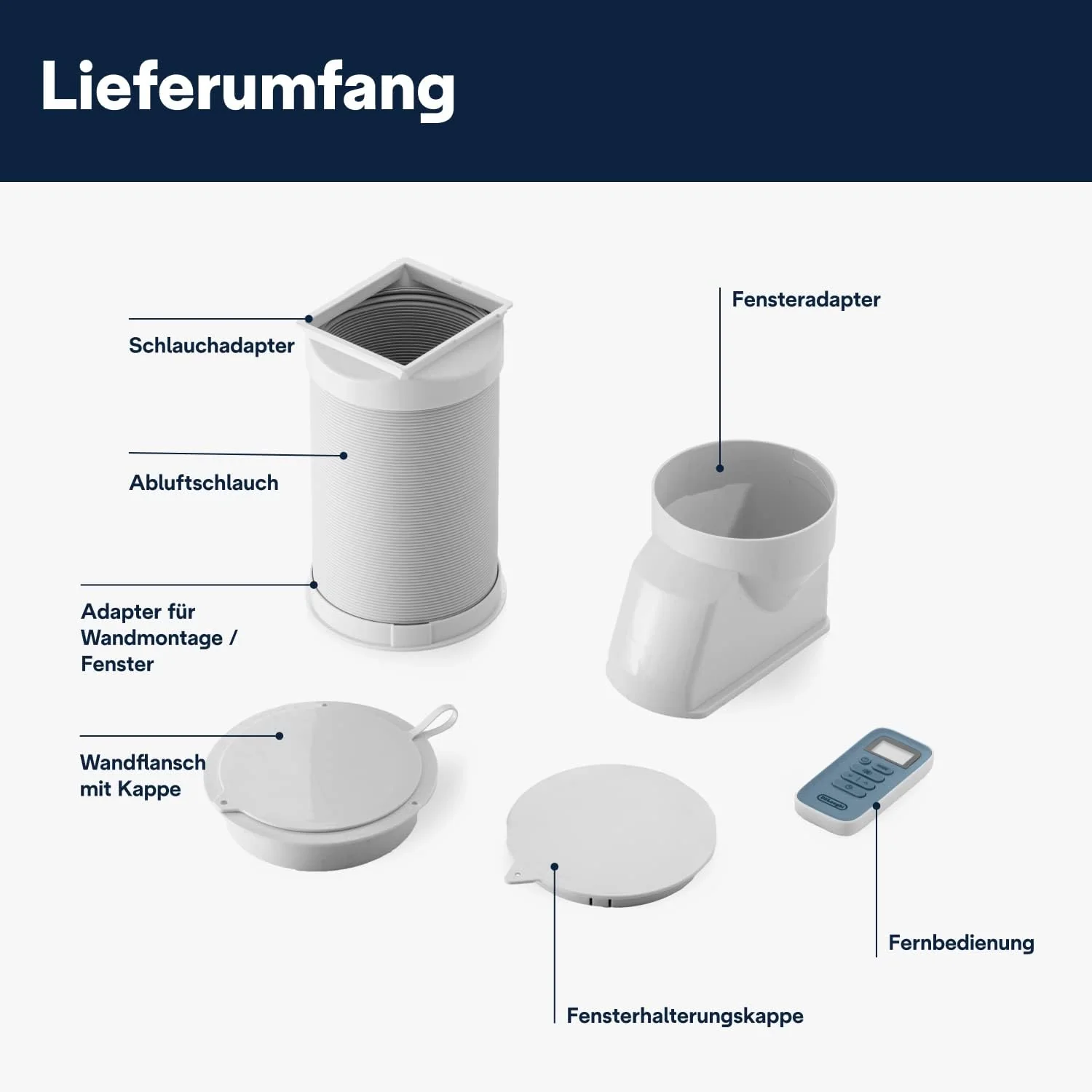 De'Longhi Pinguino PAC EM82, Condizionatore Portatile per ambienti fino a 80 m³, 9.400 BTU, 2,4 kW, 63 dB, Funzione Deumidificatore, Classe Energetica A, Timer 24h, Bianco