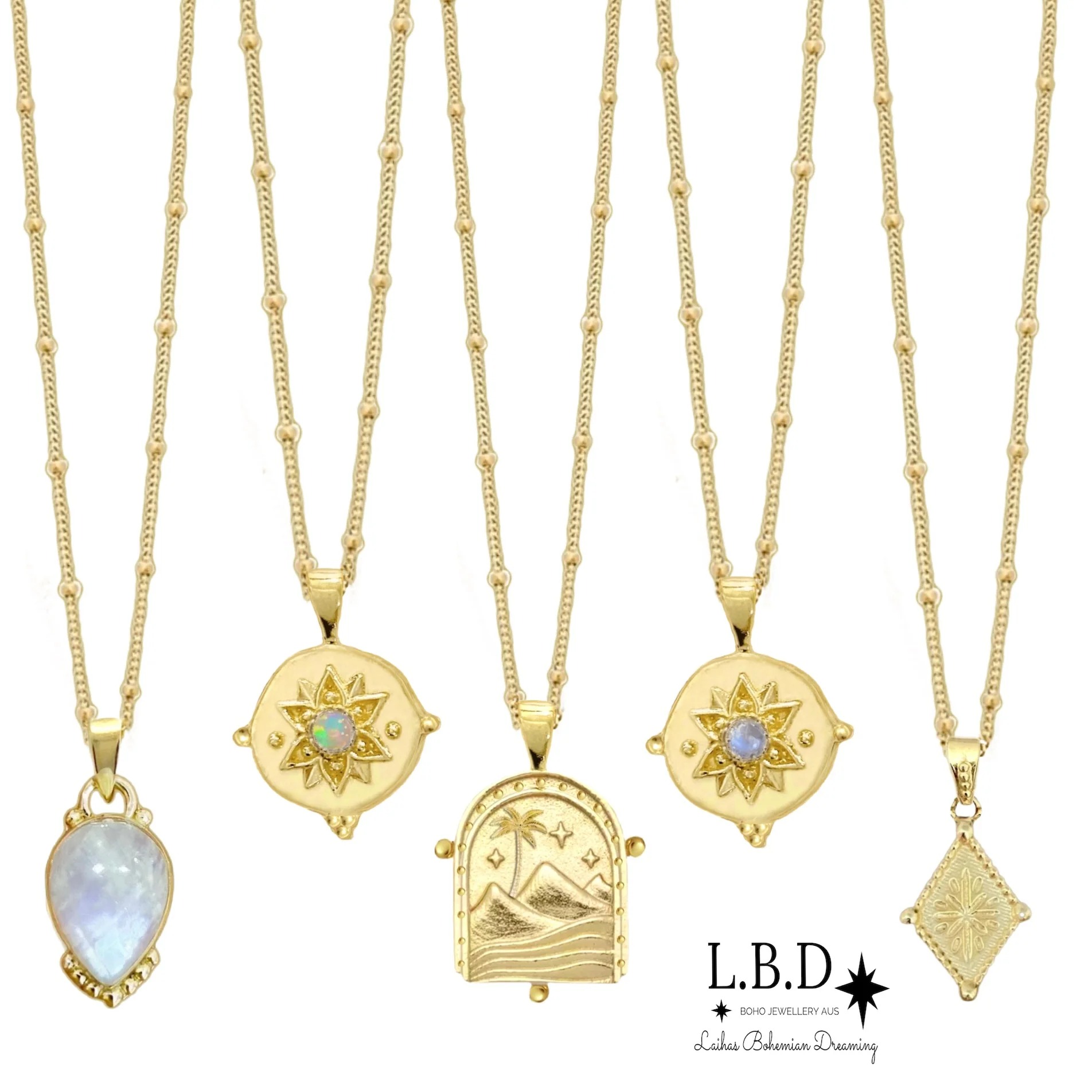 Gold Boho Necklaces