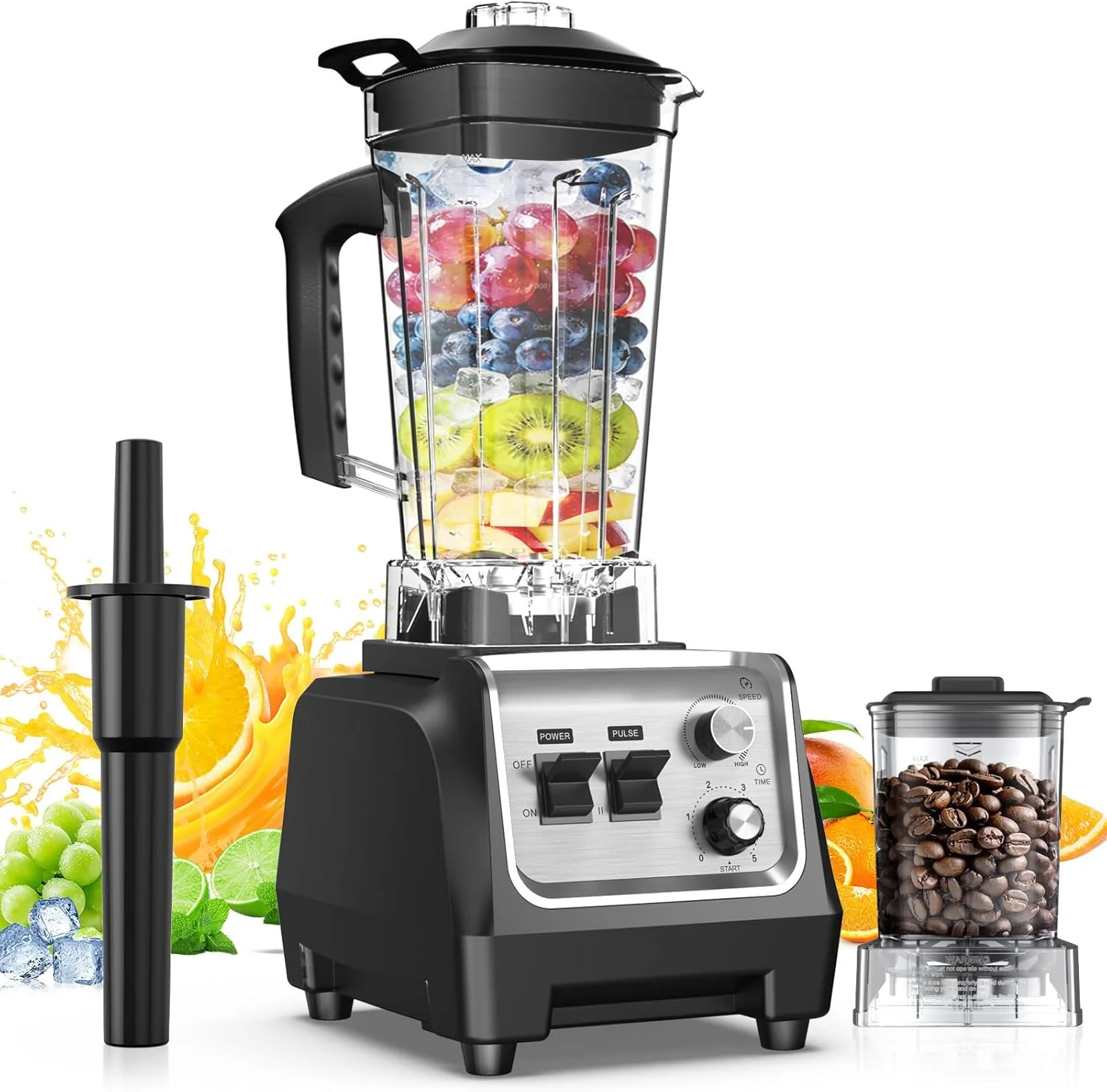 1800W Blender for Smoothies 70 oz Large Capacity Countertop Blenders with 20 oz Grinding Cup