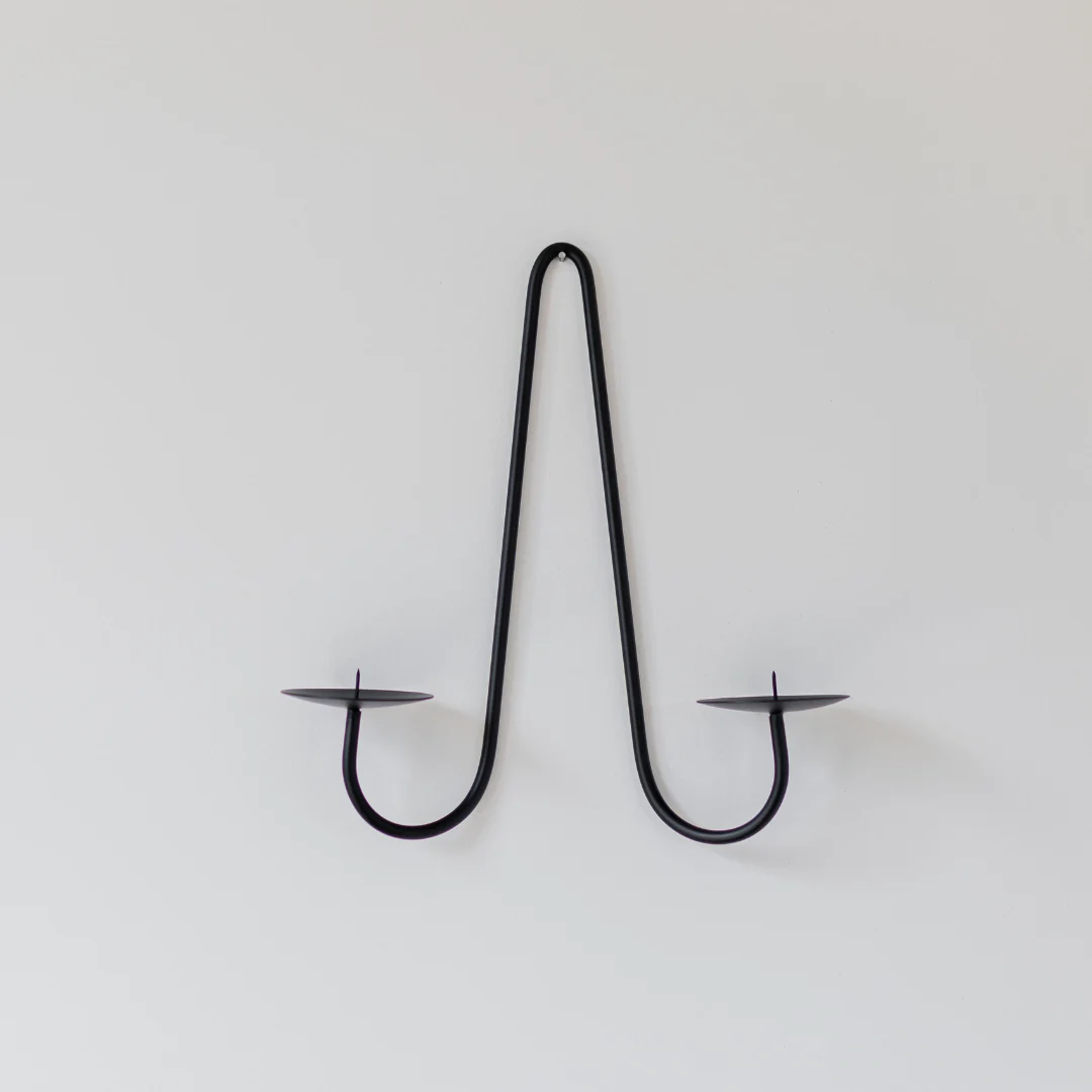 Black Iron Dual Wall Sconce