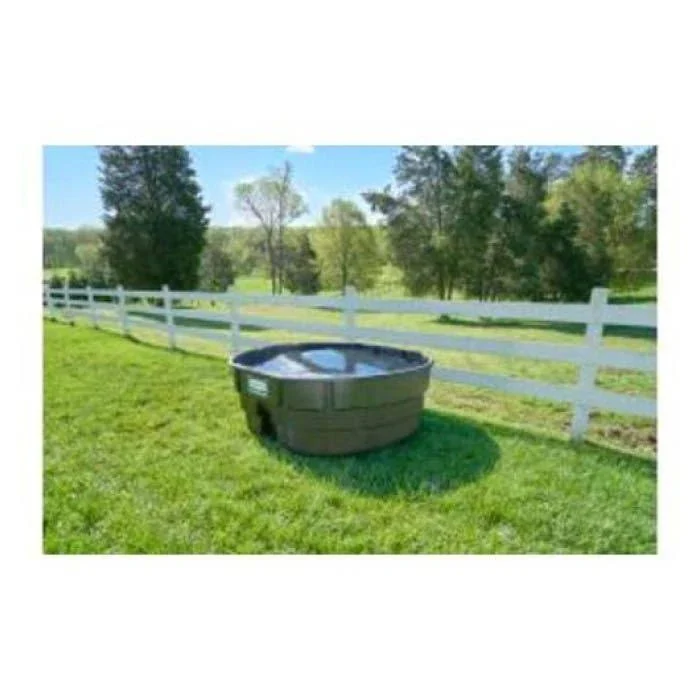 Rubbermaid FG424500BLA Livestock Tank (Model Year 2025), 150 Gallon Capacity, Plastic, Black