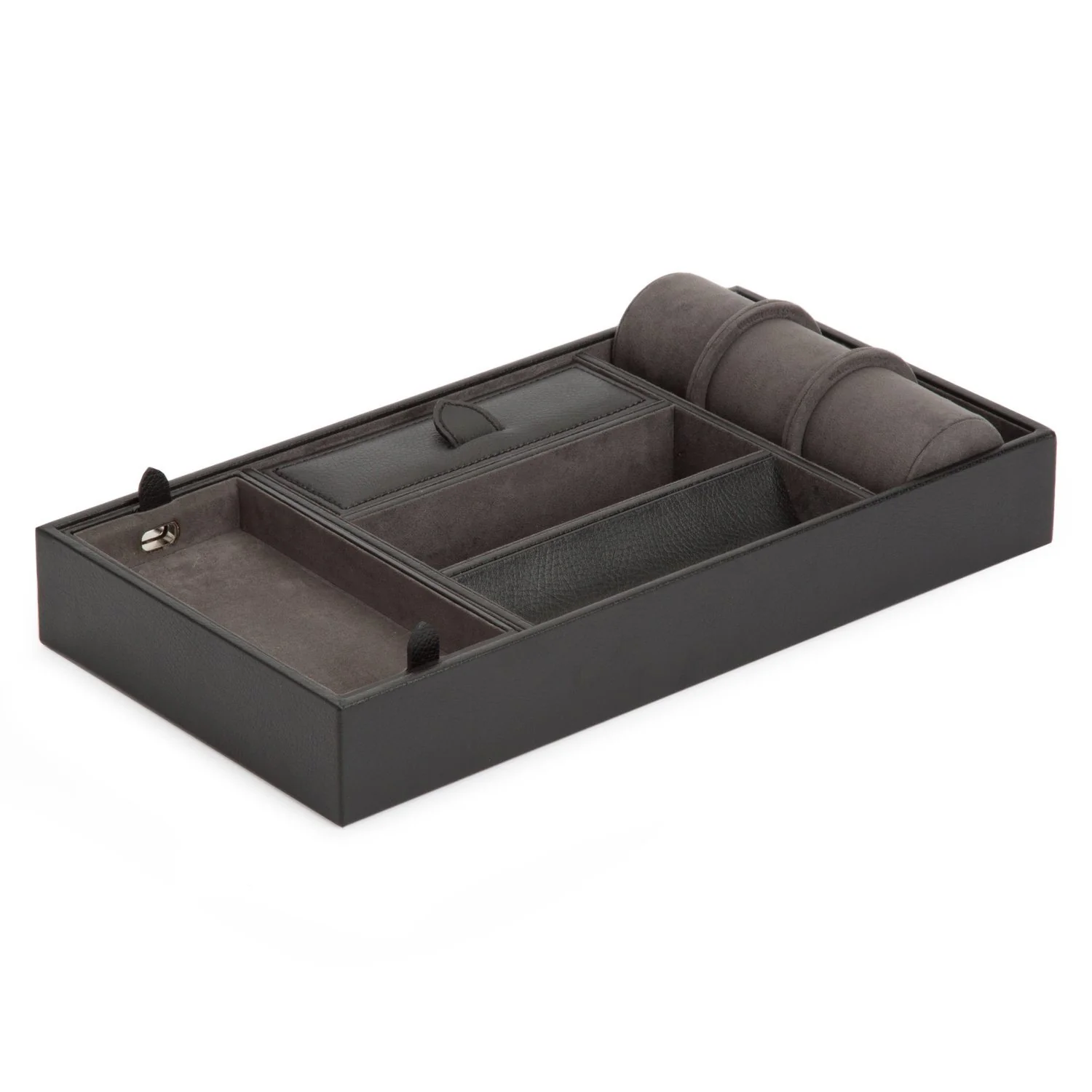 Blake Valet Tray With Cuff, Black