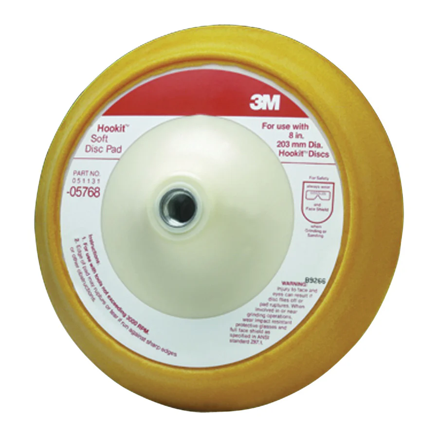 3M 05768  ~  Hookit Soft Disc Pad 0576 8 in (20.32 cm)