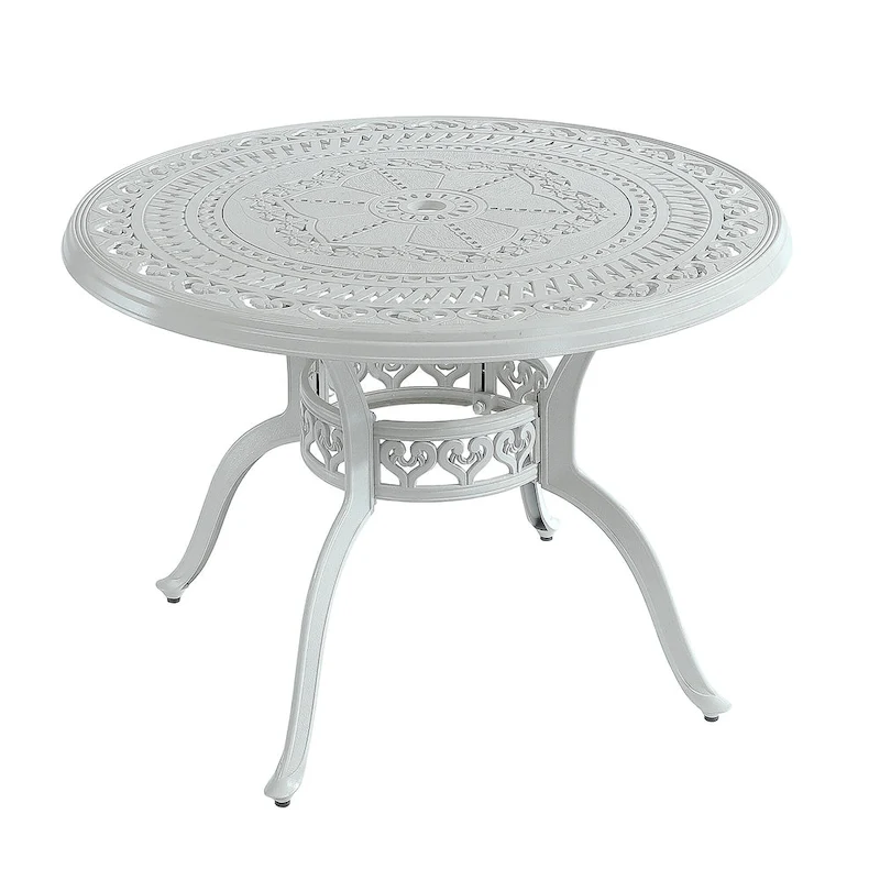 5-Piece Cast Aluminum Patio Dining Set with 4 Swivel Chair