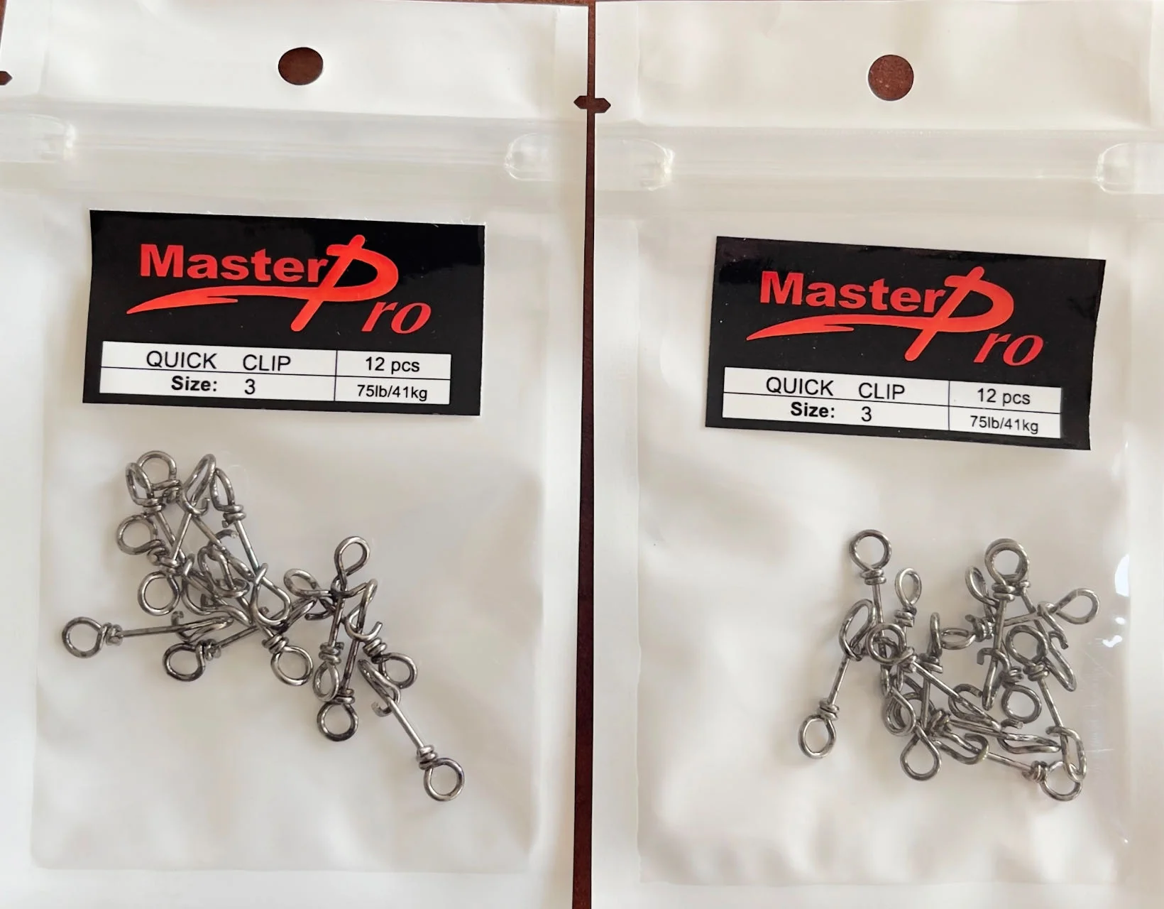 2 Packs Of 12Pcs Size 3# Quick Clips Fishing Tackle